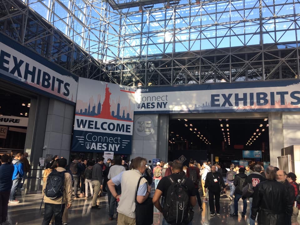 Entrance to the 2018 AES Show at the Javits Center in New York