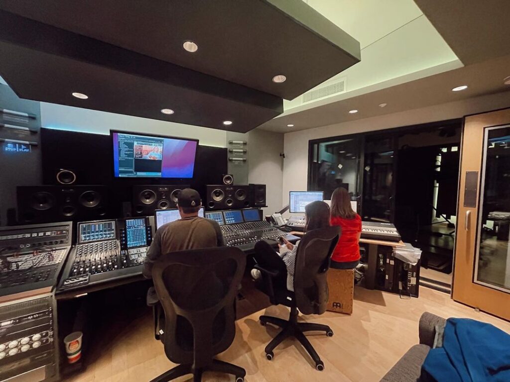 The control room at Undisclosed Location Studios.